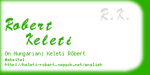 robert keleti business card